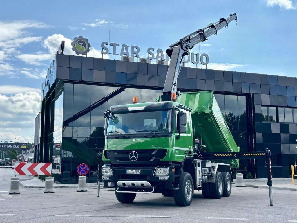 Mercedes-Benz ACTROS 3346 6x6 HIAB 244EP-4 Crane Kipper - Auto s hydraulickou rukou: obrázok 1 Mercedes-Benz ACTROS 3346 6x6 HIAB 244EP-4 Crane Kipper - Auto s hydraulickou rukou: obrázok 1