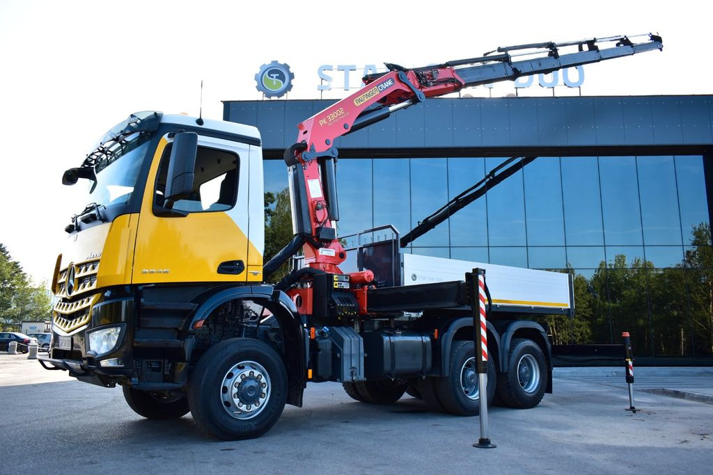 Mercedes-Benz AROCS 3345 6x6 PALFINGER PK 33002 EURO 6 KRAN - Auto s hydraulickou rukou, Valníkový/ Plošinový nákladný automobil: obrázok 2 Mercedes-Benz AROCS 3345 6x6 PALFINGER PK 33002 EURO 6 KRAN - Auto s hydraulickou rukou, Valníkový/ Plošinový nákladný automobil: obrázok 2