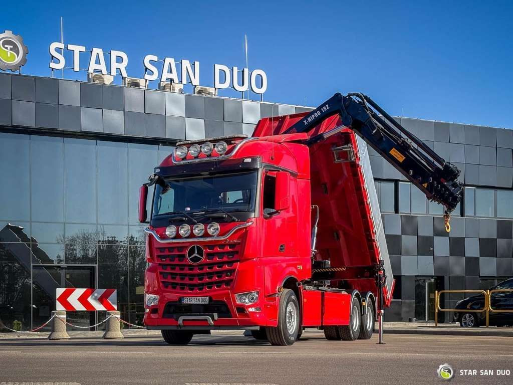 Nový Sklápač Mercedes-Benz  AROCS 3358L 6x4 HIAB 192X-HIPRO E-6 Crane Kippe: obrázok 7