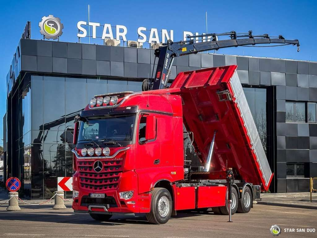 Nový Sklápač Mercedes-Benz  AROCS 3358L 6x4 HIAB 192X-HIPRO E-6 Crane Kippe: obrázok 9