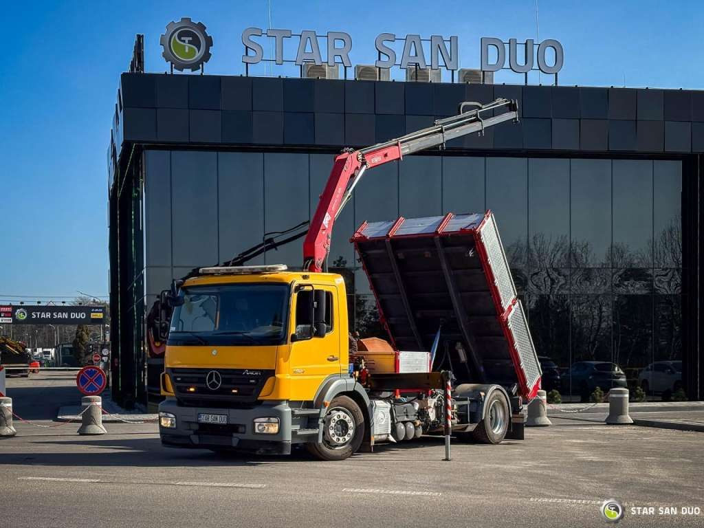Mercedes-Benz AXOR 1824 4x2 HMF 975 HDS Crane Rotator Kipper Mercedes-Benz AXOR 1824 4x2 HMF 975 HDS Crane Rotator Kipper - Auto s hydraulickou rukou, Sklápač: obrázok 1 Mercedes-Benz AXOR 1824 4x2 HMF 975 HDS Crane Rotator Kipper Mercedes-Benz AXOR 1824 4x2 HMF 975 HDS Crane Rotator Kipper - Auto s hydraulickou rukou, Sklápač: obrázok 1