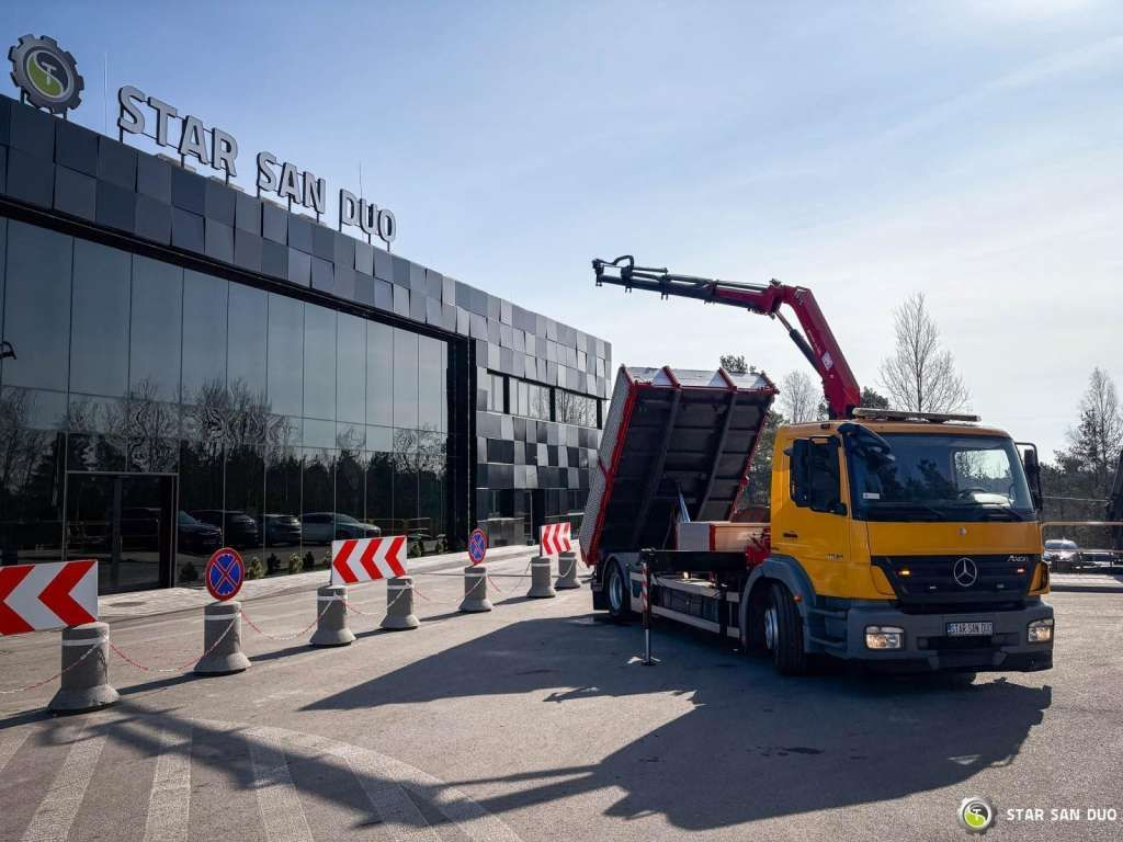 Mercedes-Benz AXOR 1824 4x2 HMF 975 HDS Crane Rotator Kipper - Auto s hydraulickou rukou: obrázok 5 Mercedes-Benz AXOR 1824 4x2 HMF 975 HDS Crane Rotator Kipper - Auto s hydraulickou rukou: obrázok 5
