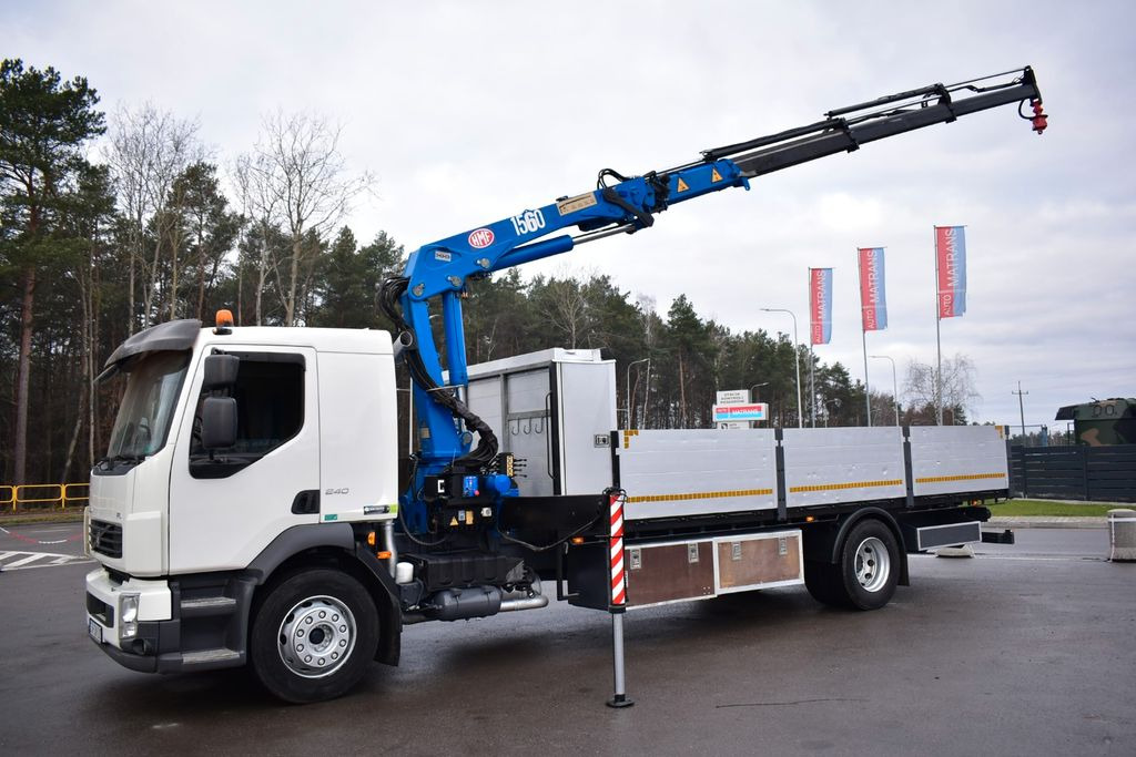 Volvo FE 280 4x2 HMF 1560 K3 kran Rotator CRAN - Auto s hydraulickou rukou, Valníkový/ Plošinový nákladný automobil: obrázok 2 Volvo FE 280 4x2 HMF 1560 K3 kran Rotator CRAN - Auto s hydraulickou rukou, Valníkový/ Plošinový nákladný automobil: obrázok 2