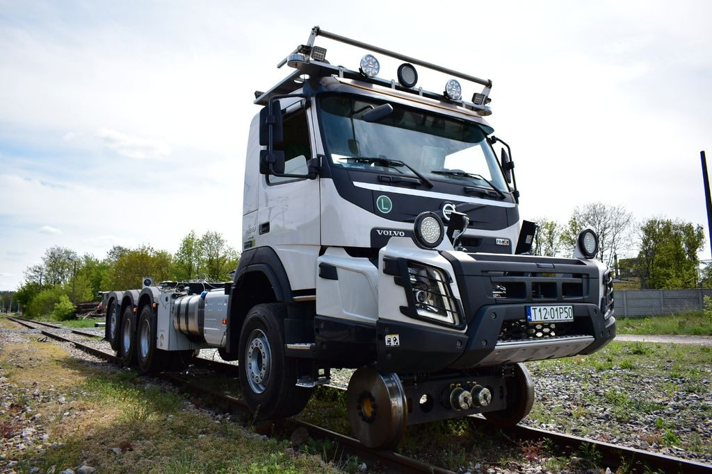 Kontejnérový podvozek/ Výměnná nástavba, Auto s hydraulickou rukou Volvo NEW FMX 8x4 RAIL ROAD SCHIENEN TWO WAY: obrázok 15