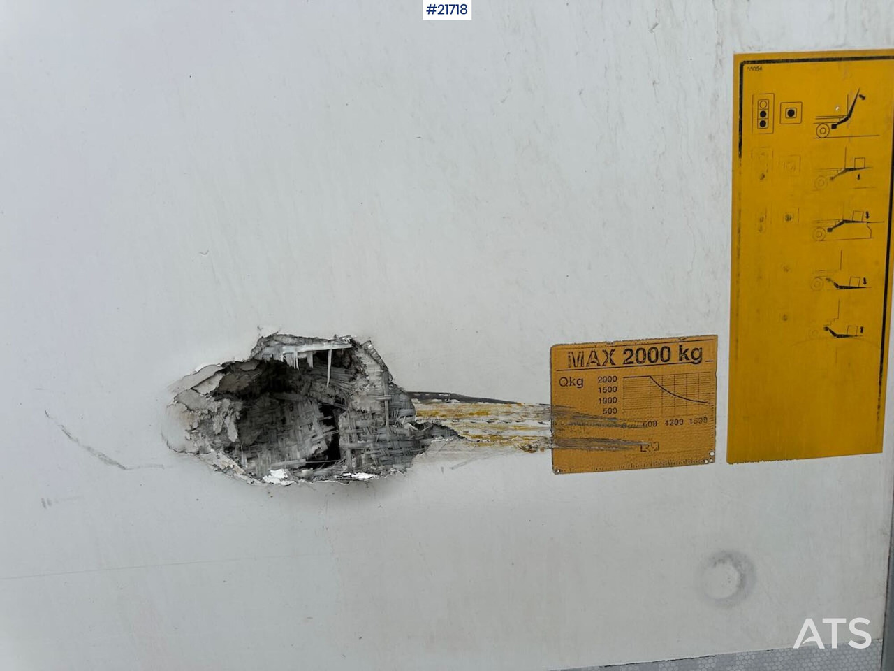 Skříňový nákladní auto Mercedes Actros 1835 skapbil m/ Full sideåpning, aggregat, lift og 2 sett dekk: obrázok 42