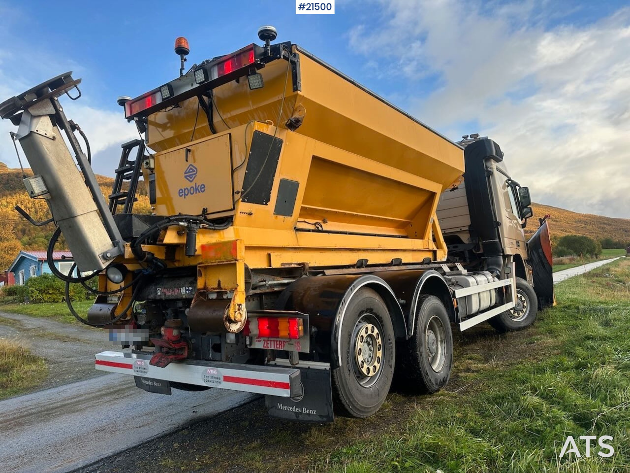 Mercedes Actros 2848 4x4+2 brøyterigget krokbil - Hákový nosič kontajnerov: obrázok 5 Mercedes Actros 2848 4x4+2 brøyterigget krokbil - Hákový nosič kontajnerov: obrázok 5