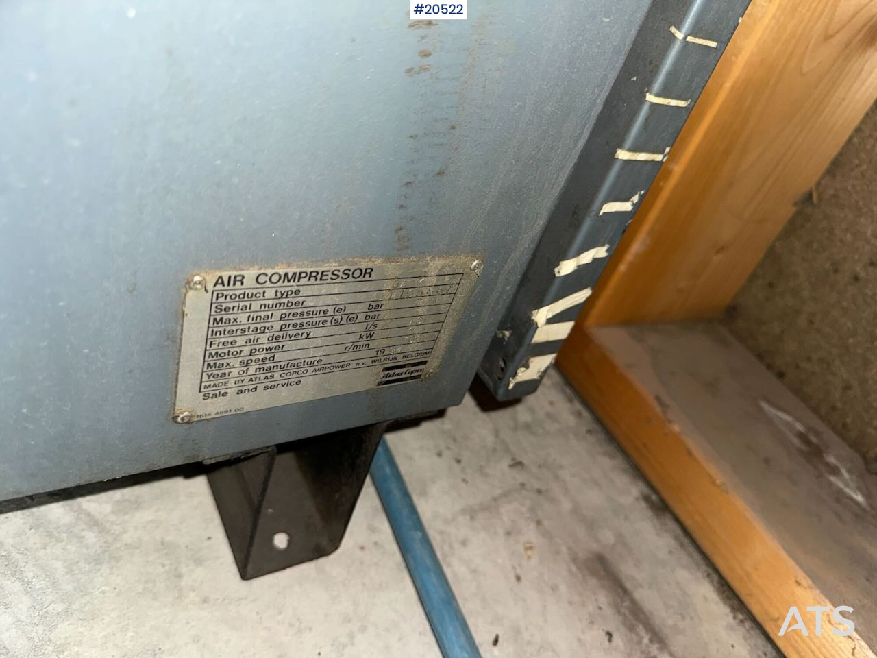 Atlas Copco GA7 - Stavebné stroje: obrázok 4 Atlas Copco GA7 - Stavebné stroje: obrázok 4