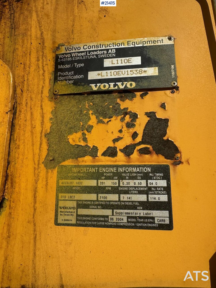 Kolesový nakladač Volvo L110E: obrázok 27