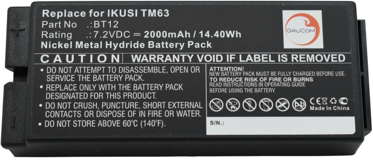 Compatible battery Ikusi BT12 - Akumulátor pre Hydraulická ruka: obrázok 4 Compatible battery Ikusi BT12 - Akumulátor pre Hydraulická ruka: obrázok 4