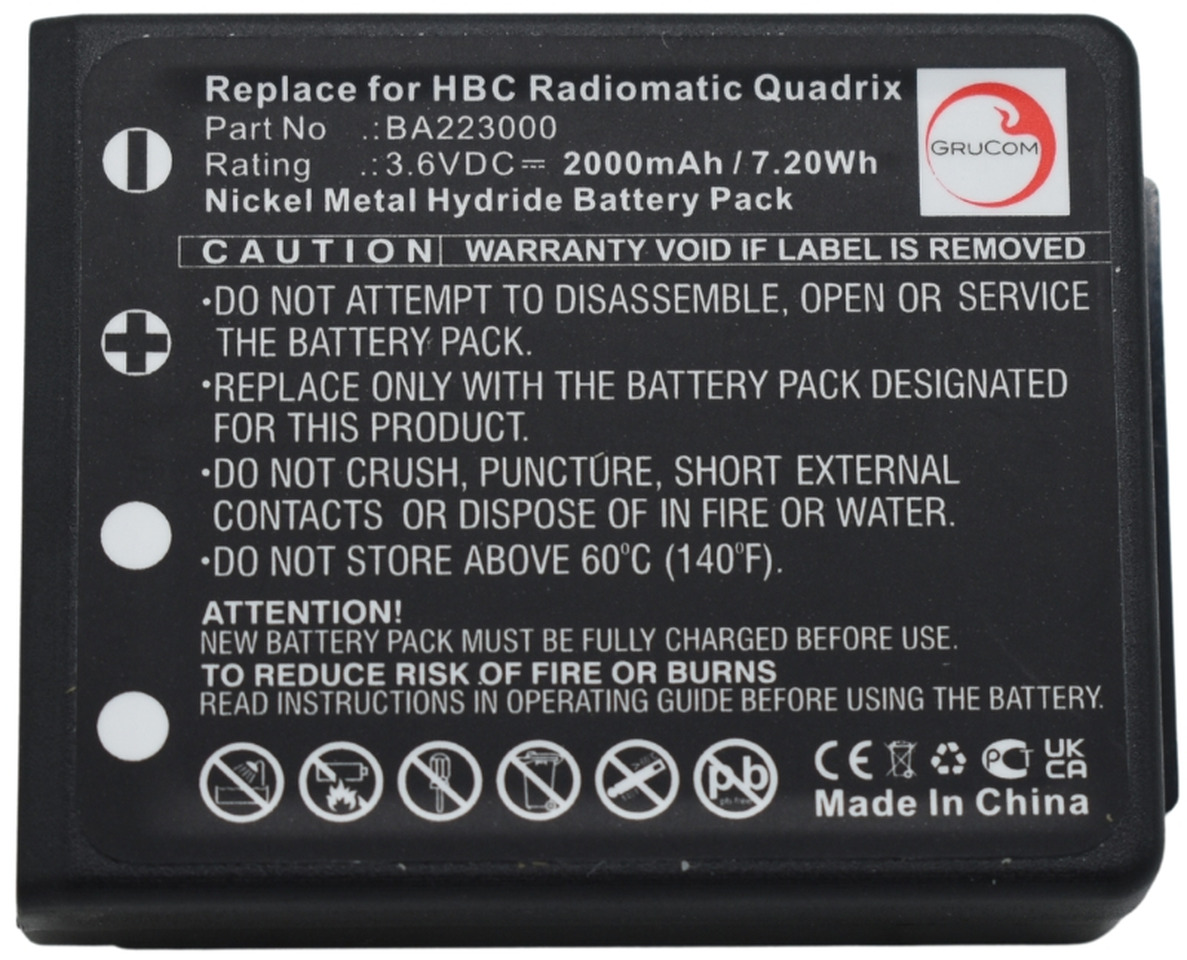 HBC compatible battery BA223000, BA223030, FUB6 - Akumulátor pre Hydraulická ruka: obrázok 3 HBC compatible battery BA223000, BA223030, FUB6 - Akumulátor pre Hydraulická ruka: obrázok 3