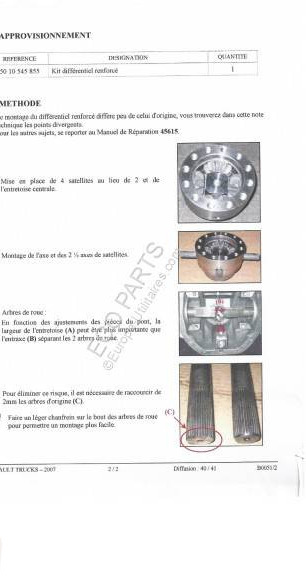 Renault Mascott - Diferenciál pre Dodávka: obrázok 3 Renault Mascott - Diferenciál pre Dodávka: obrázok 3