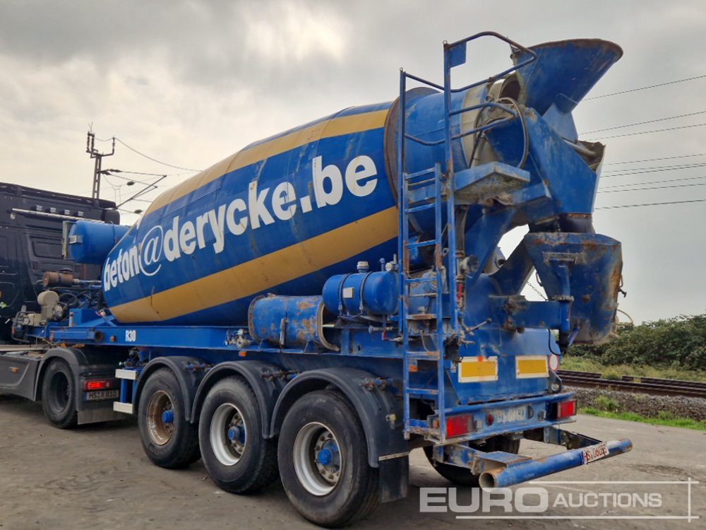 2001 Kumlin SF37.5 3 Axle Concrete Mixer Trailer (German Reg. Docs. Available) - Náves s domiešavačom: obrázok 3 2001 Kumlin SF37.5 3 Axle Concrete Mixer Trailer (German Reg. Docs. Available) - Náves s domiešavačom: obrázok 3