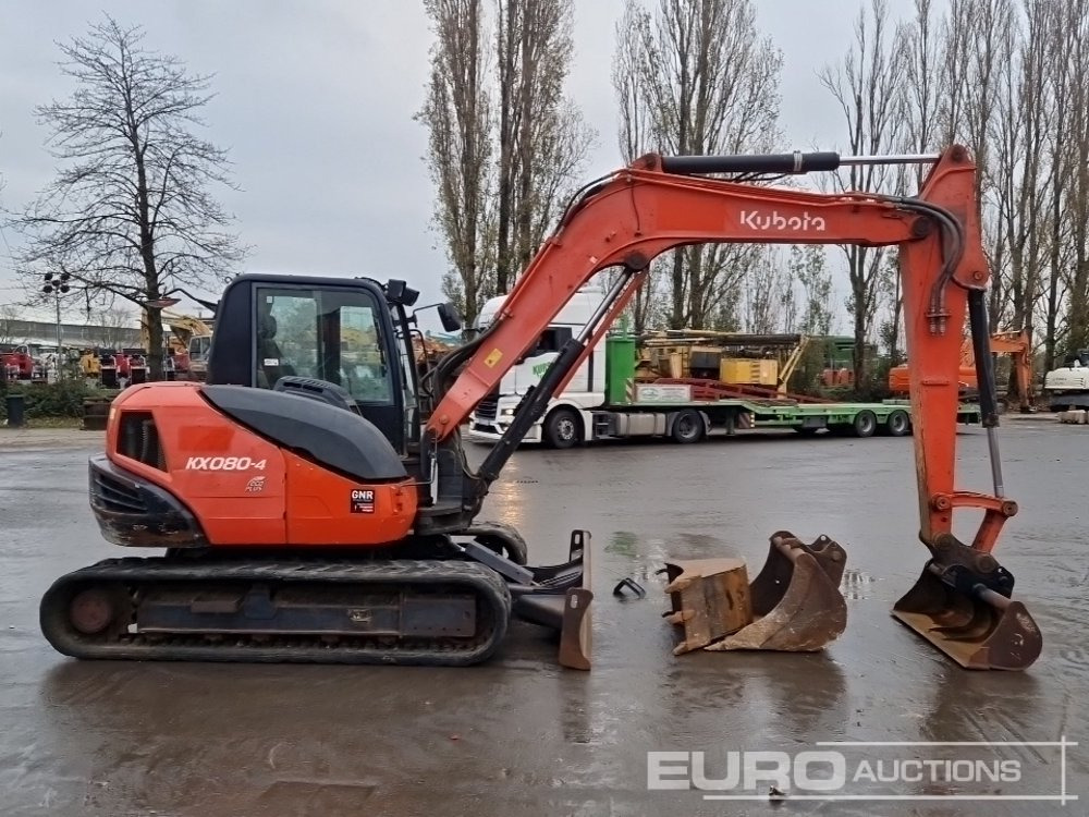 2015 Kubota KX080-4 - Mini rýpadlo: obrázok 5 2015 Kubota KX080-4 - Mini rýpadlo: obrázok 5