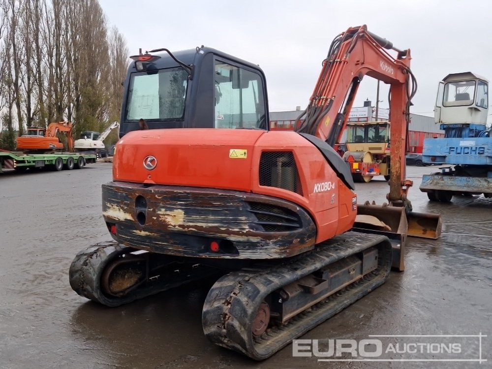 2015 Kubota KX080-4 - Mini rýpadlo: obrázok 4 2015 Kubota KX080-4 - Mini rýpadlo: obrázok 4