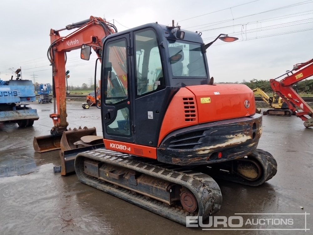 2015 Kubota KX080-4 - Mini rýpadlo: obrázok 3 2015 Kubota KX080-4 - Mini rýpadlo: obrázok 3