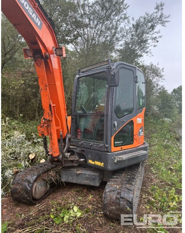 2016 Doosan DX63-3 - Mini rýpadlo: obrázok 2 2016 Doosan DX63-3 - Mini rýpadlo: obrázok 2