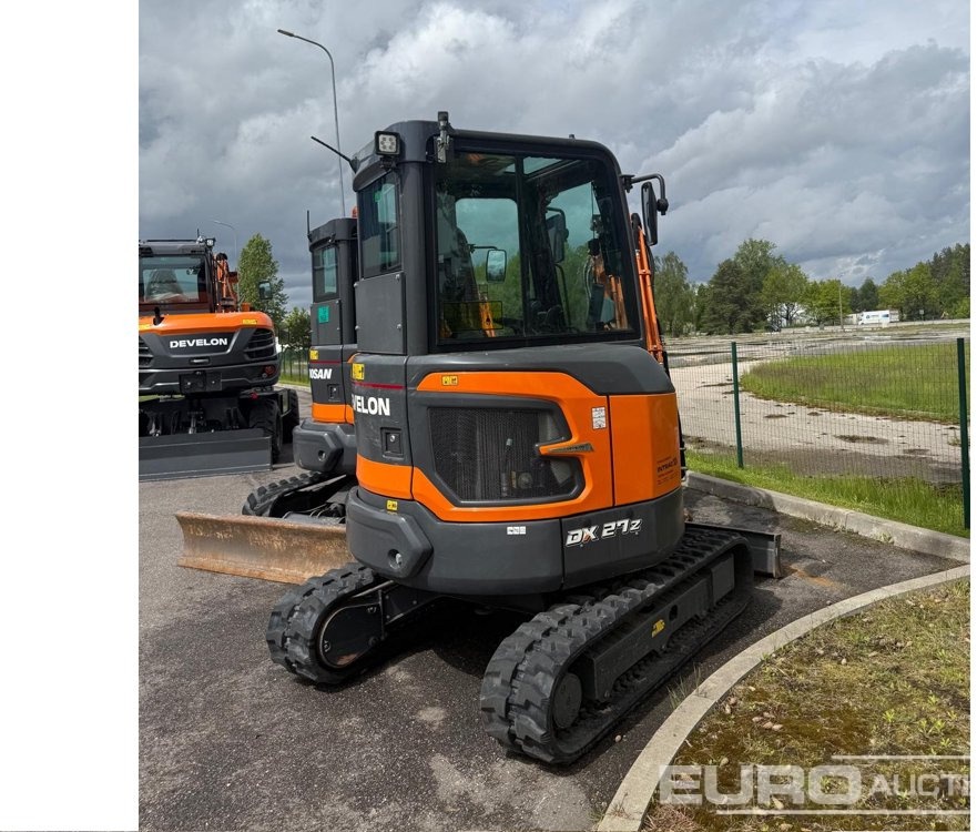 2023 Develon DX 27Z-7 2 buckets - Mini rýpadlo: obrázok 3 2023 Develon DX 27Z-7 2 buckets - Mini rýpadlo: obrázok 3