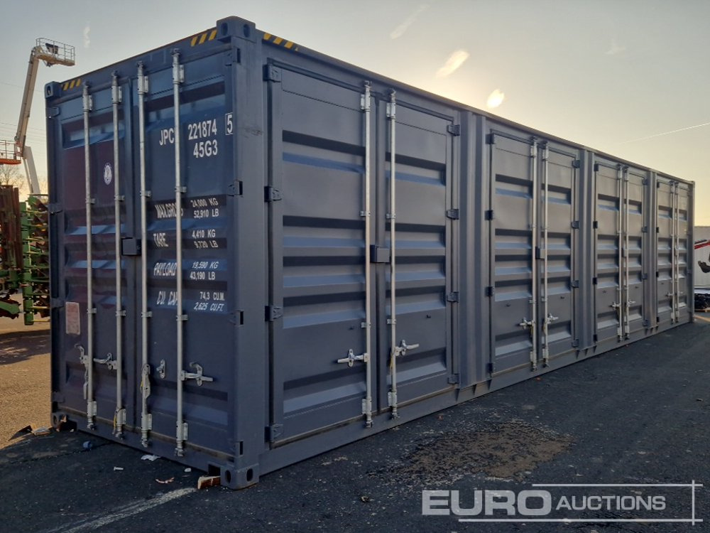 2025 40' HQ Container, One Side 4 Doors, One End Door, Lock Box, Side Forklift Pockets - Lodny kontajner: obrázok 1 2025 40' HQ Container, One Side 4 Doors, One End Door, Lock Box, Side Forklift Pockets - Lodny kontajner: obrázok 1