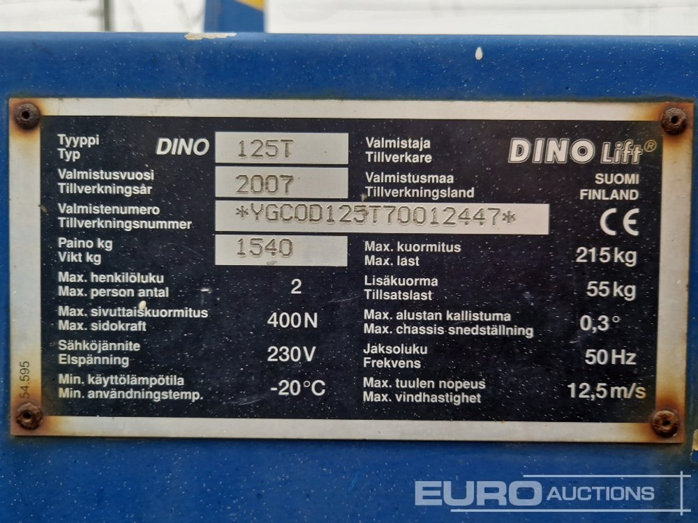 Pracovná plošina Dino 120T: obrázok 24
