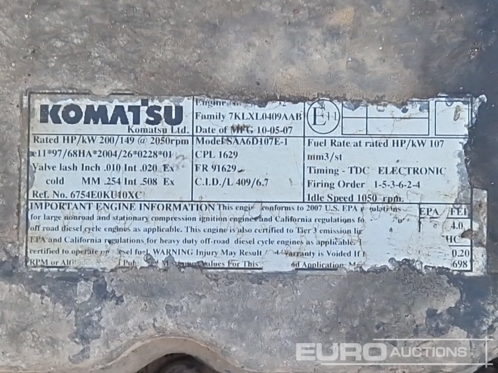 Pásové rýpadlo Komatsu PC290NLC-8: obrázok 32