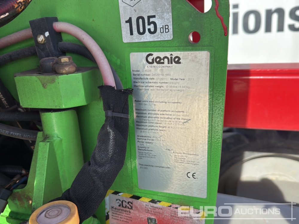 Kĺbová pracovná plošina 2011 Genie Z45-25JRT: obrázok 26 Kĺbová pracovná plošina 2011 Genie Z45-25JRT: obrázok 26