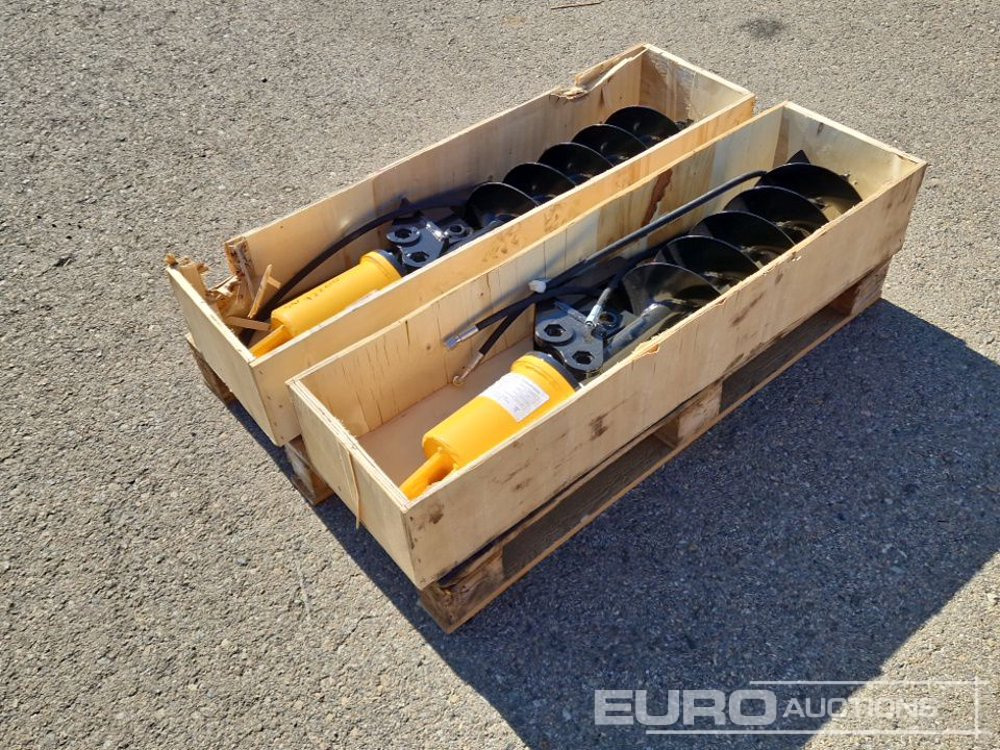 Unused KV200 Auger to suit Mini Excavator (2 of) / Ahoyador (2 of) - Vrták pre Mini rýpadlo: obrázok 5 Unused KV200 Auger to suit Mini Excavator (2 of) / Ahoyador (2 of) - Vrták pre Mini rýpadlo: obrázok 5