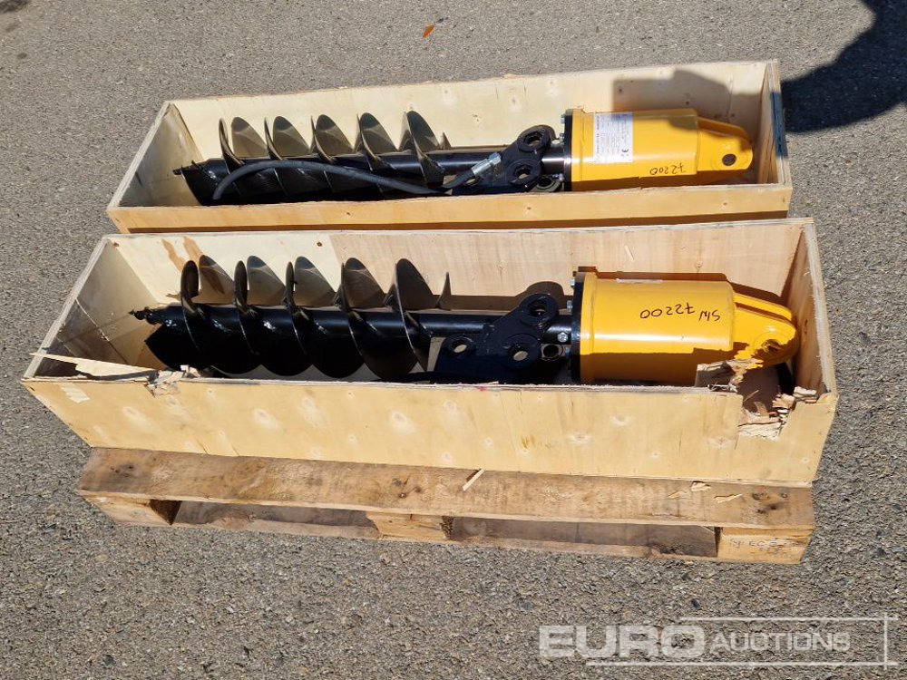 Unused KV200 Auger to suit Mini Excavator (2 of) / Ahoyador (2 of) - Vrták pre Mini rýpadlo: obrázok 2 Unused KV200 Auger to suit Mini Excavator (2 of) / Ahoyador (2 of) - Vrták pre Mini rýpadlo: obrázok 2