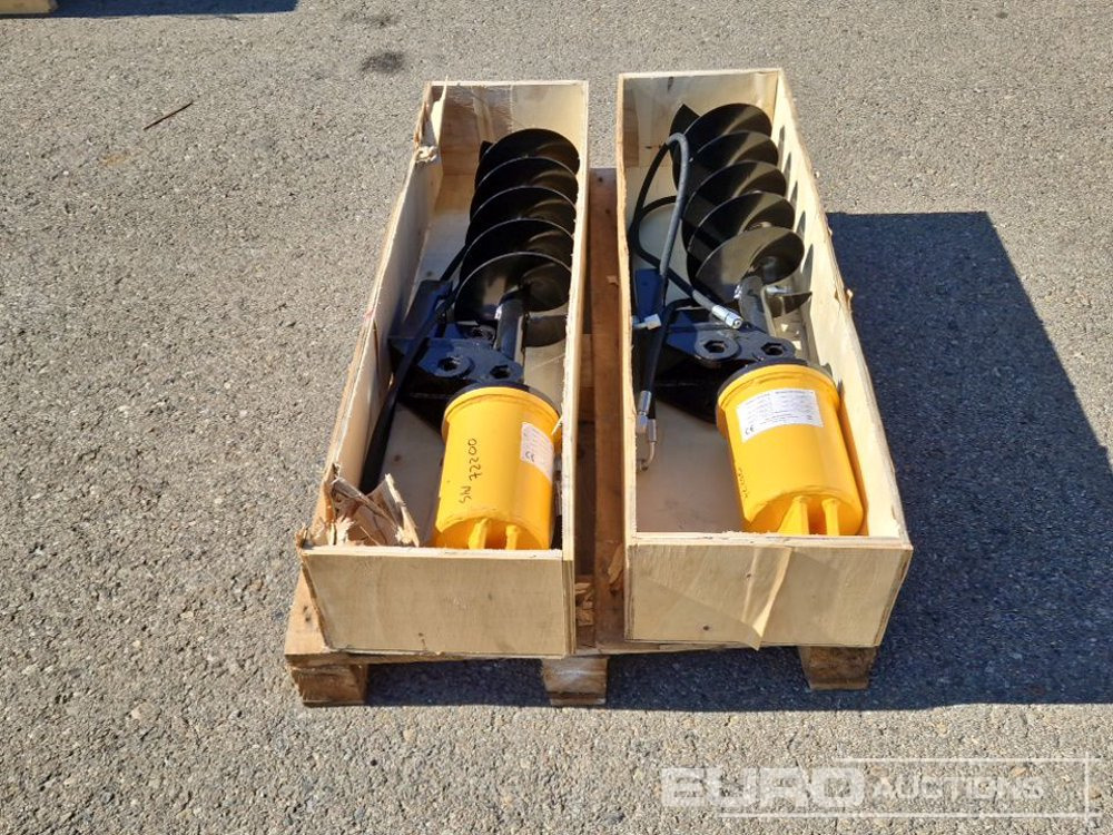 Unused KV200 Auger to suit Mini Excavator (2 of) / Ahoyador (2 of) - Vrták pre Mini rýpadlo: obrázok 4 Unused KV200 Auger to suit Mini Excavator (2 of) / Ahoyador (2 of) - Vrták pre Mini rýpadlo: obrázok 4