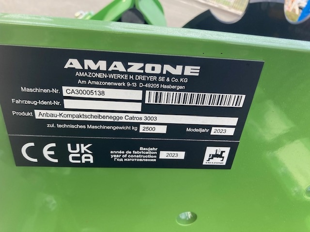 Amazone Catros 3003 - Diskový pluh: obrázok 4 Amazone Catros 3003 - Diskový pluh: obrázok 4
