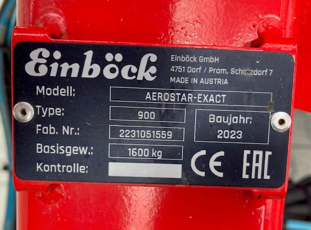 Einböck AEROSTAR-EXACT 900 - Brány: obrázok 2 Einböck AEROSTAR-EXACT 900 - Brány: obrázok 2