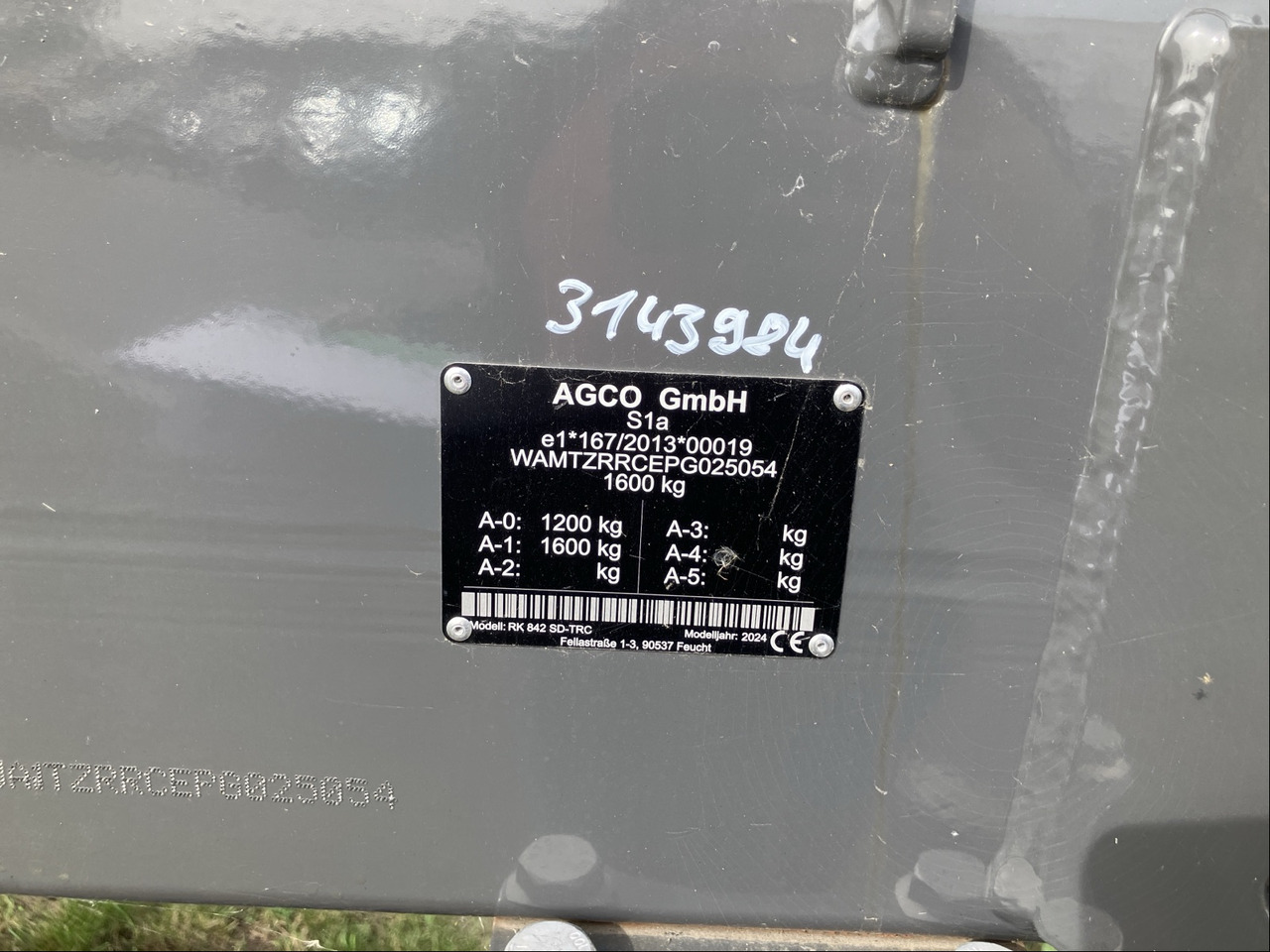 Massey Ferguson RK 842 SD-TRC - Obracač sena: obrázok 2 Massey Ferguson RK 842 SD-TRC - Obracač sena: obrázok 2