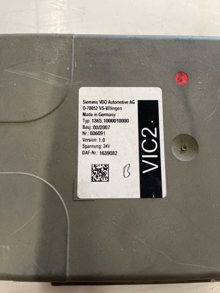 DAF VIC2 1639082 - Elektrický systém pre Nákladné auto: obrázok 1 DAF VIC2 1639082 - Elektrický systém pre Nákladné auto: obrázok 1