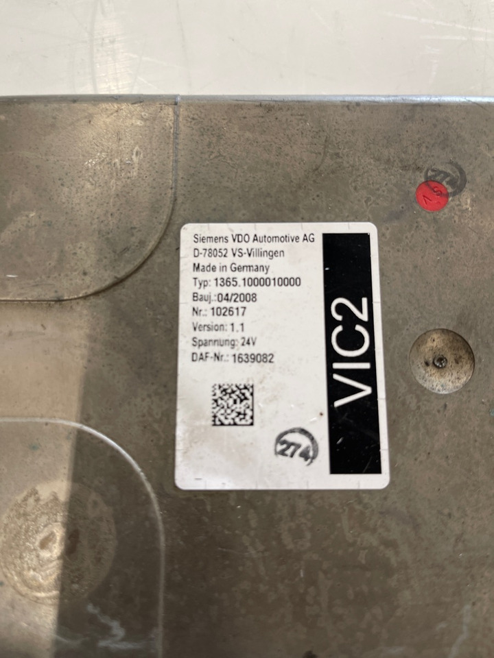 DAF VIC2 1639082 - Elektrický systém pre Nákladné auto: obrázok 1 DAF VIC2 1639082 - Elektrický systém pre Nákladné auto: obrázok 1
