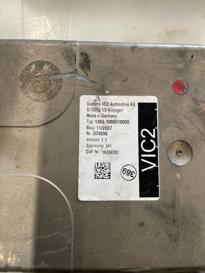 DAF VIC2 1639082 - Elektrický systém pre Nákladné auto: obrázok 1 DAF VIC2 1639082 - Elektrický systém pre Nákladné auto: obrázok 1