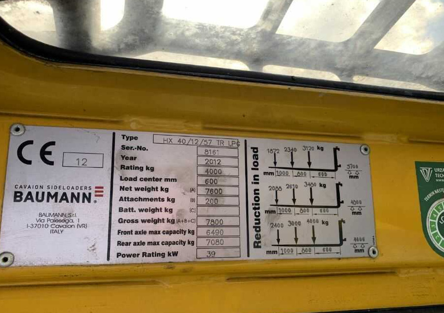 Baumann HX40/12/57TR - Bočný nakladač: obrázok 4 Baumann HX40/12/57TR - Bočný nakladač: obrázok 4
