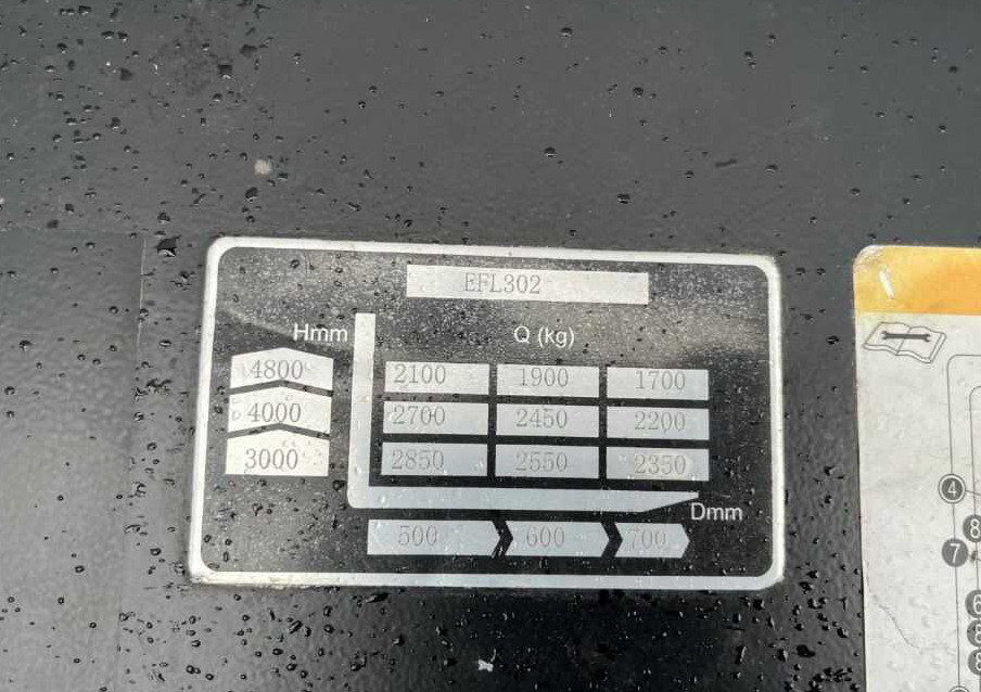 EP Equipment EFL302 - Elektrický vysokozdvižný vozík: obrázok 5 EP Equipment EFL302 - Elektrický vysokozdvižný vozík: obrázok 5