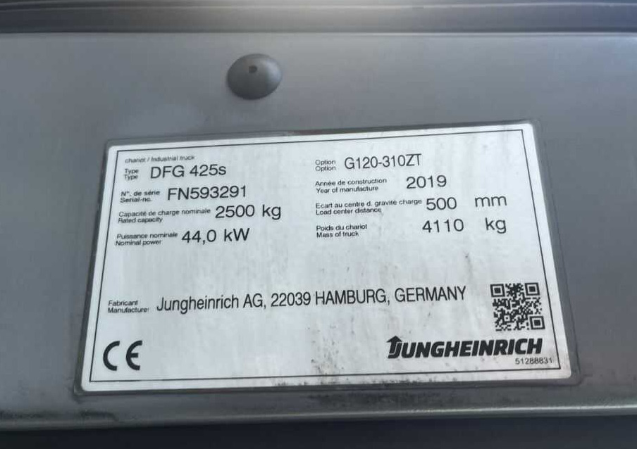 Jungheinrich DFG425s - Dieselový vysokozdvižný vozík: obrázok 4 Jungheinrich DFG425s - Dieselový vysokozdvižný vozík: obrázok 4
