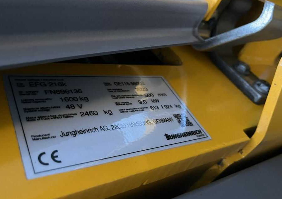 Jungheinrich EFG216k - Elektrický vysokozdvižný vozík: obrázok 4 Jungheinrich EFG216k - Elektrický vysokozdvižný vozík: obrázok 4
