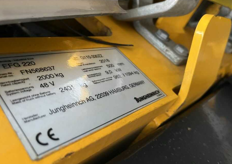 Jungheinrich EFG220 - Elektrický vysokozdvižný vozík: obrázok 4 Jungheinrich EFG220 - Elektrický vysokozdvižný vozík: obrázok 4