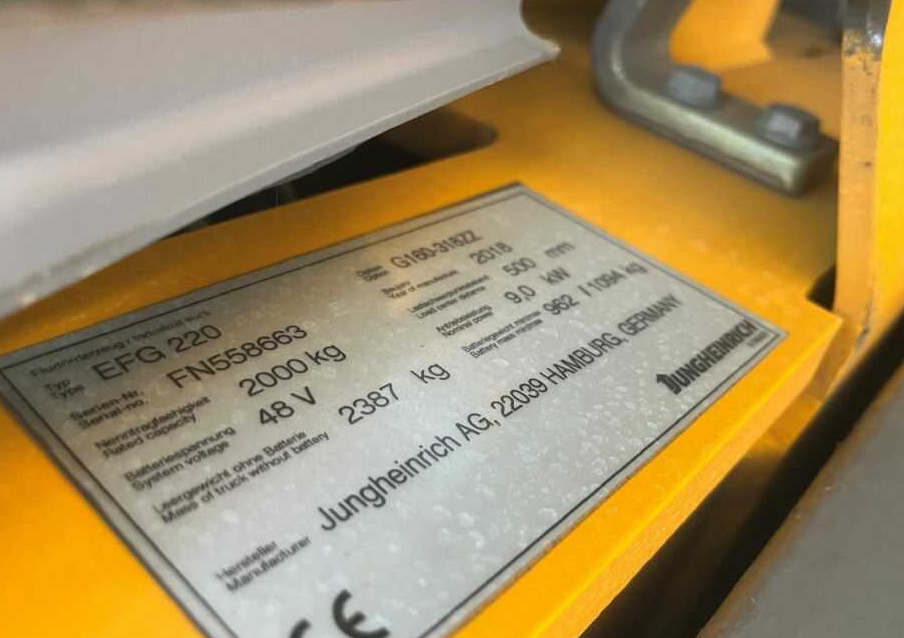 Elektrický vysokozdvižný vozík Jungheinrich EFG220: obrázok 7 Elektrický vysokozdvižný vozík Jungheinrich EFG220: obrázok 7