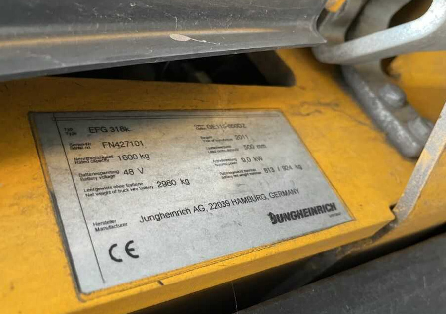 Jungheinrich EFG318k - Elektrický vysokozdvižný vozík: obrázok 4 Jungheinrich EFG318k - Elektrický vysokozdvižný vozík: obrázok 4