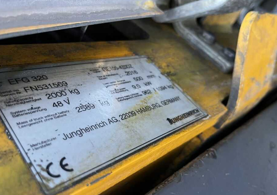 Jungheinrich EFG320 - Elektrický vysokozdvižný vozík: obrázok 4 Jungheinrich EFG320 - Elektrický vysokozdvižný vozík: obrázok 4
