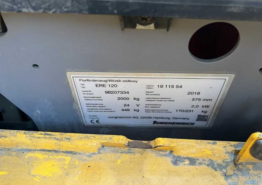 Jungheinrich ERE120 - Paletový vozík: obrázok 4 Jungheinrich ERE120 - Paletový vozík: obrázok 4