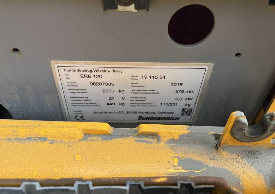Jungheinrich ERE120 - Paletový vozík: obrázok 4 Jungheinrich ERE120 - Paletový vozík: obrázok 4