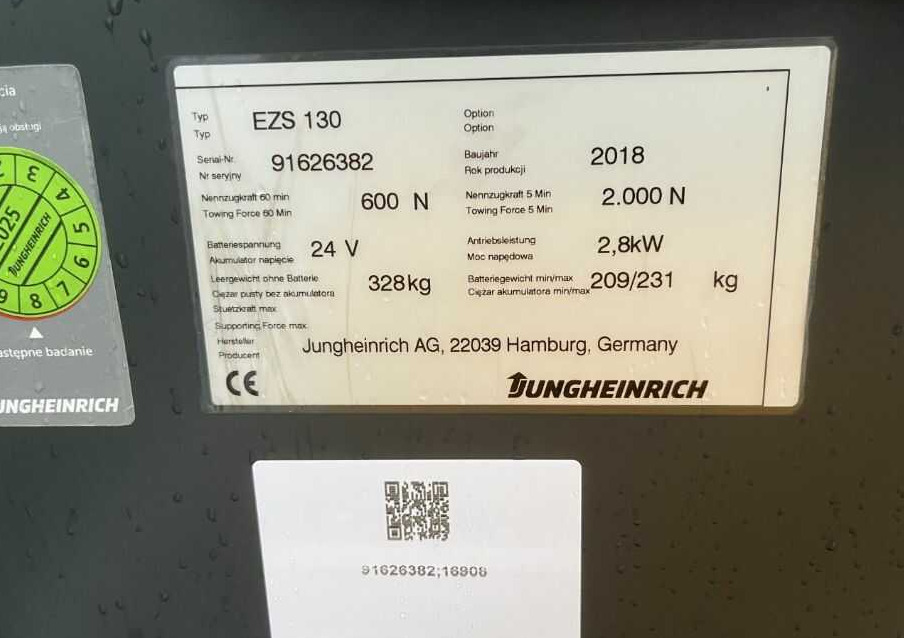 Jungheinrich EZS130 - Elektricky tahač: obrázok 4 Jungheinrich EZS130 - Elektricky tahač: obrázok 4