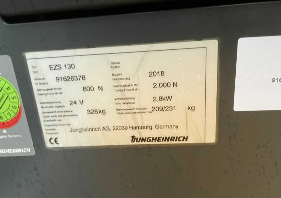 Jungheinrich EZS130 - Elektricky tahač: obrázok 4 Jungheinrich EZS130 - Elektricky tahač: obrázok 4