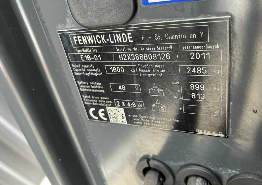 Linde E16-01 - Elektrický vysokozdvižný vozík: obrázok 4 Linde E16-01 - Elektrický vysokozdvižný vozík: obrázok 4