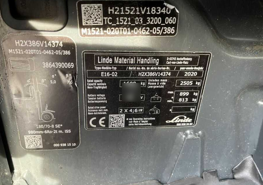 Linde E16-02 - Elektrický vysokozdvižný vozík: obrázok 4 Linde E16-02 - Elektrický vysokozdvižný vozík: obrázok 4