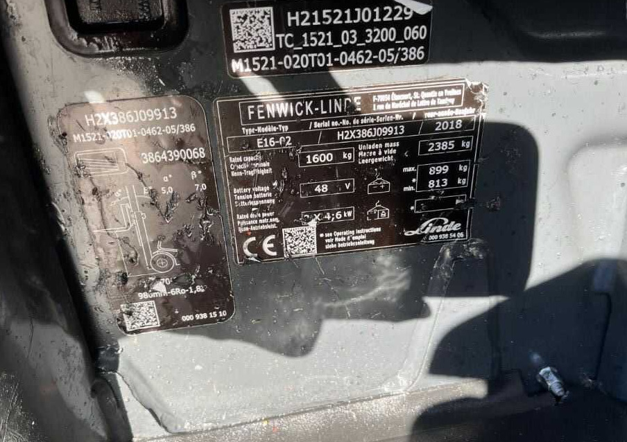 Linde E16-02 - Elektrický vysokozdvižný vozík: obrázok 4 Linde E16-02 - Elektrický vysokozdvižný vozík: obrázok 4