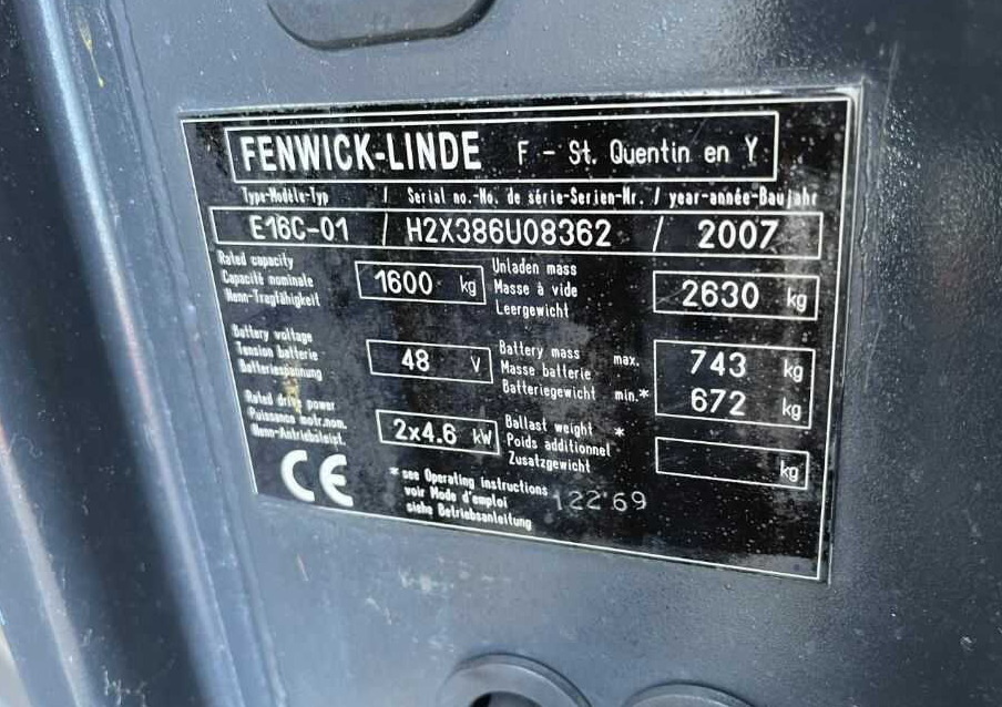 Linde E16C-01 - Elektrický vysokozdvižný vozík: obrázok 4 Linde E16C-01 - Elektrický vysokozdvižný vozík: obrázok 4